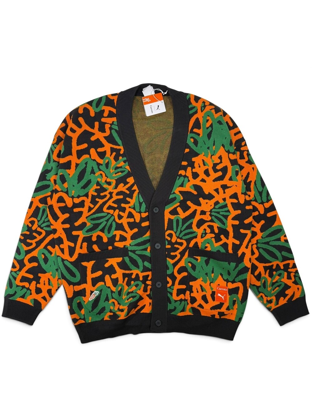 PUMA X CARROTS Limited Edition Cardigan Sweater 627445 01 Men's 2XL XXL